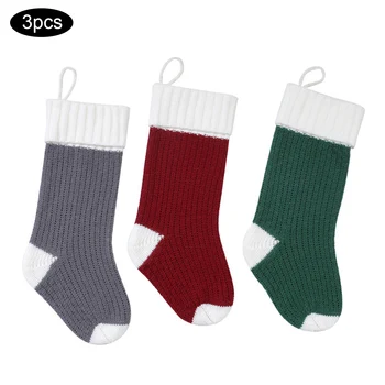 

Cute Christmas Hanging Classic Stocking Children Candy Gift Packing Pouch Christmas Tree Hanging Pendant Party Home Ornaments