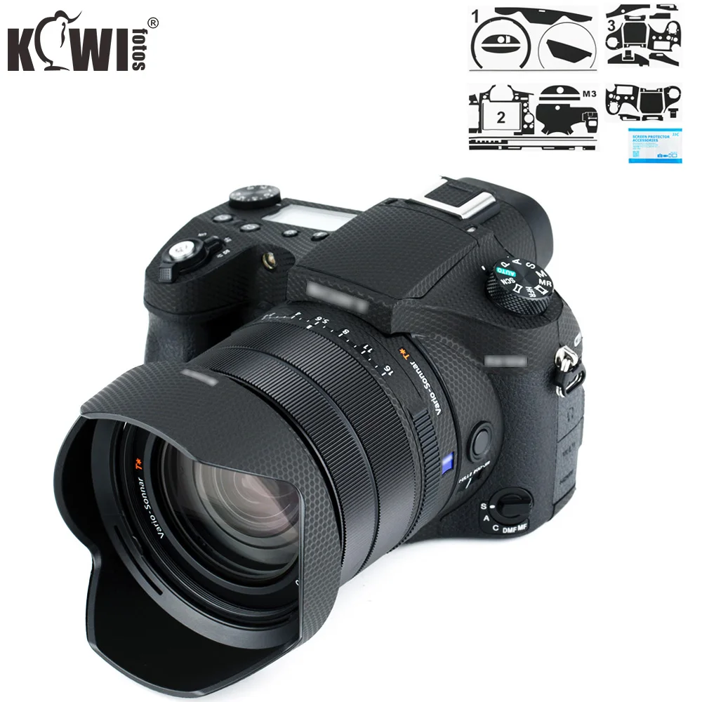 Kiwi Camera Body Sticker Protective Skin Film Kit For Sony RX10 IV RX10 III Anti-Scratch Film Camera