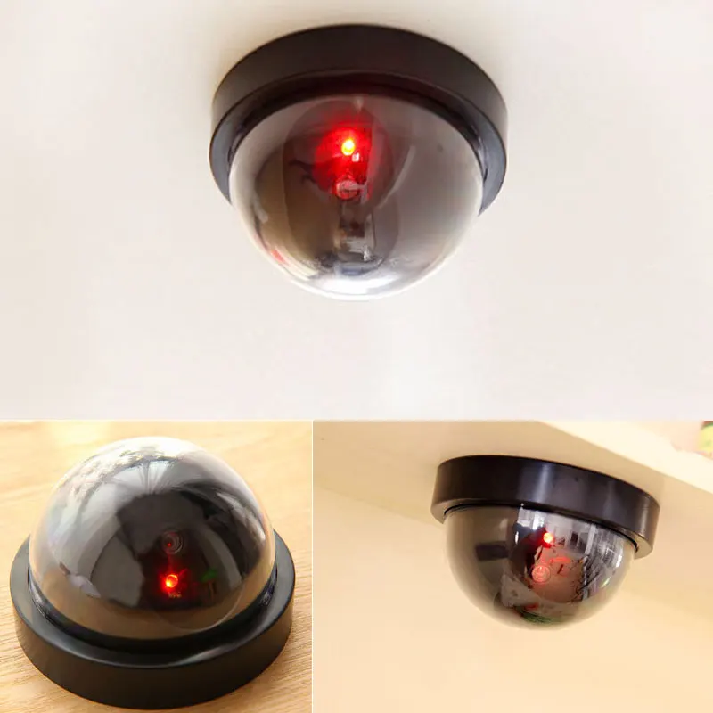 Имитация камеры безопасности поддельные Dome Dummy камера с вспышкой светодиодный светильник J99Store