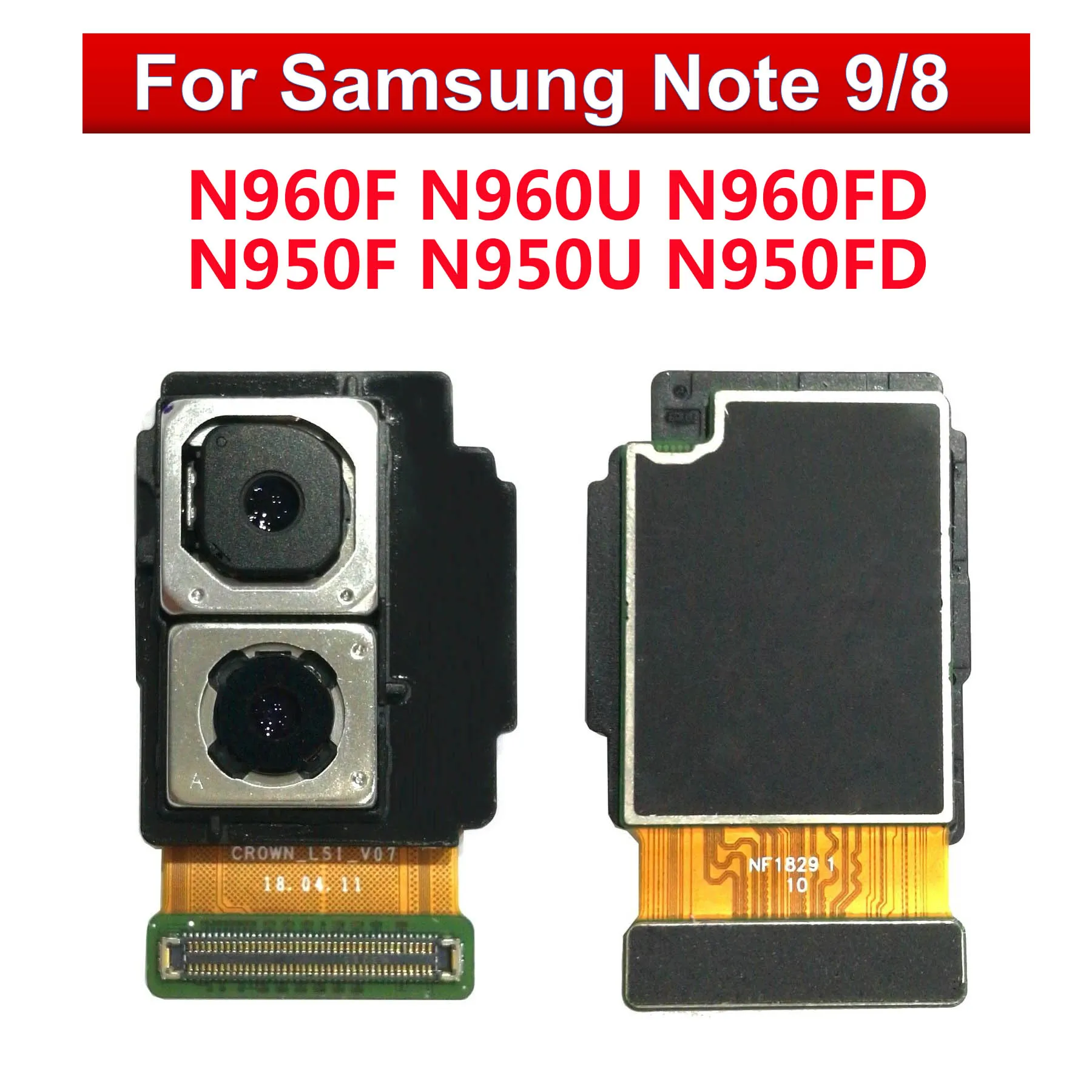 

BINYEAE Original For Samsung Galaxy Note 8 N950F N950FD N950U Note 8 N960F N960FD N960U Back Camera Rear Module Flex Cable