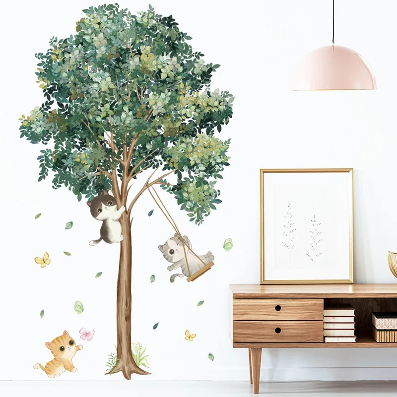 Wall Sticker Large Nordic Tree Wall Stickers Living Room Decoration Bedroom Home Decor Art Removable Decals for Background Decorative Posters