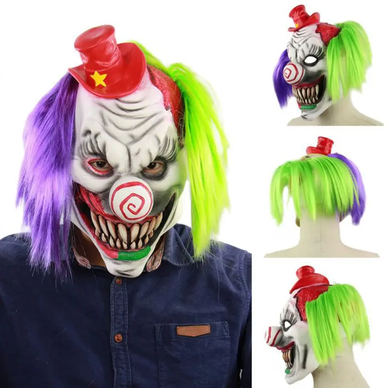 Umpkin Themen украшения страшная маска для Хэллоуина моделирование Клоун Маска для Хэллоуина специальное украшение для вечеринки