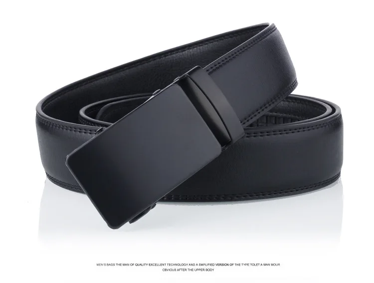 New Brand Buckle Free Mens Belts Luxury Leather Belt for Men Automatic Buckle Waist Strap for Jeans Pants Male Waistband 110cm men's belts for jeans