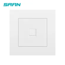 SRAN новая общая стена rj11 интерфейс огнезащитная панель ПК 86*86 мм одна группа телефонная розетка