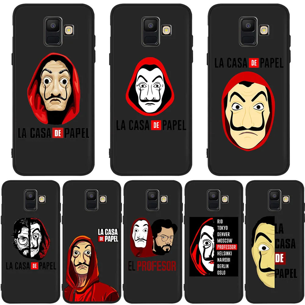 

For Samsung Galaxy A10 A20 A70 A90 A3 A5 2017 A6 A7 A8 A9 2018 A6 A8 Plus case Spain TV LA Casa DE papel Money Heist House Paper