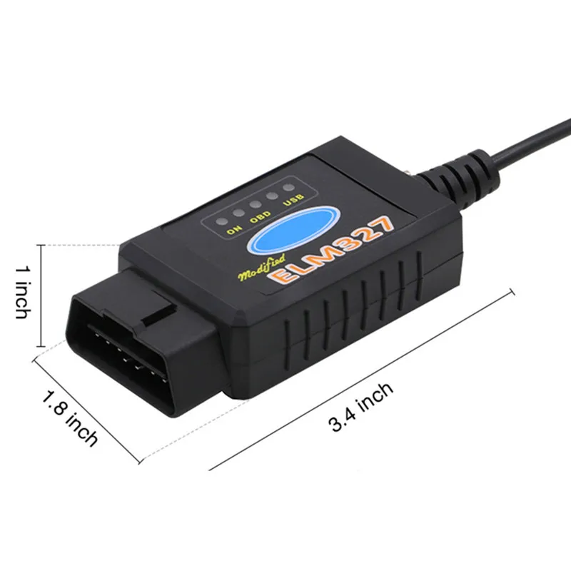 Диагностический сканер OBD2 ELM327 USB модифицированный для Ford MS CAN Mazda Forscan