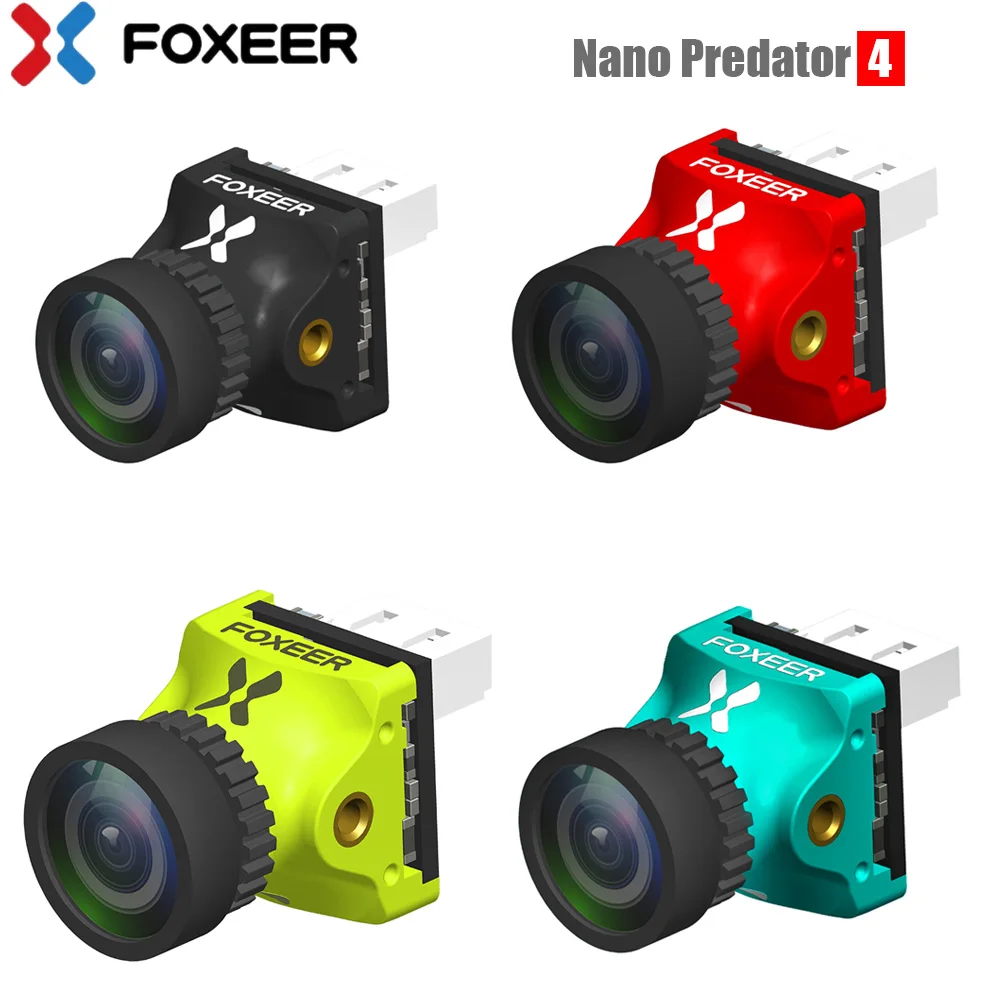 

Foxeer Predator 4 Nano Super WDR 4ms Low Latency 1000TVL FPV Racing Camera OSD 4:3 16:9 NTSC PAL for RC Drone