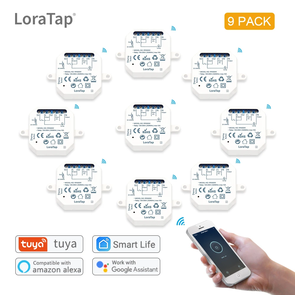 Tuya Smart Life Wifi переключатель релейный выключатель модуль Автоматизация умное