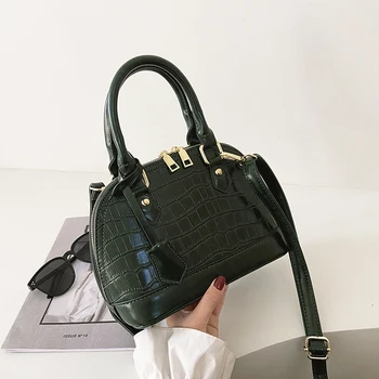 

Luxury Brand Tote Bag Shell Print Design Luxury Female Bag 2020 Fashion New High Quality PU Leather Female Handbag Messenger Bag