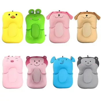 

Baby Bath Tub Pillow Pad Lounger Air Cushion Cartoon Animal Infant Safe Bathtub
