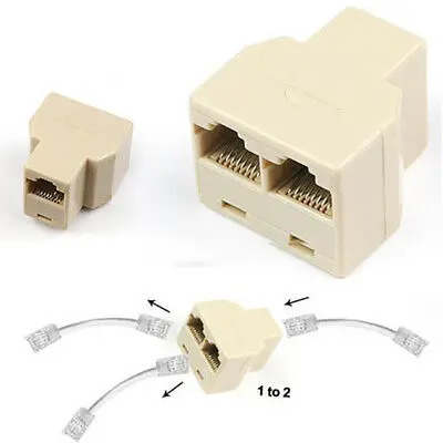 Ethernet INTERNET network cable duplicator Splitter Splitter RJ45 extension  kj 99 S0180 sent from Italy - AliExpress