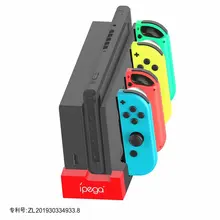 IPega PG-9186 индикатор светильник зарядная док-станция для nintendo Switch Joy-Con