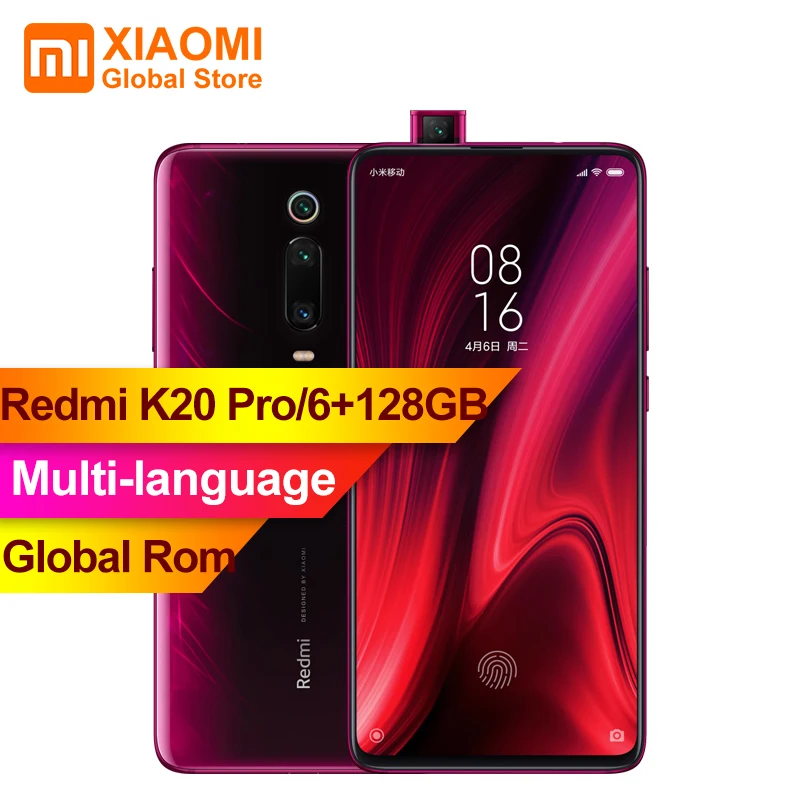Xiaomi Redmi K20 Pro с глобальной прошивкой 6 ГБ ОЗУ 128 Гб ПЗУ Восьмиядерный процессор