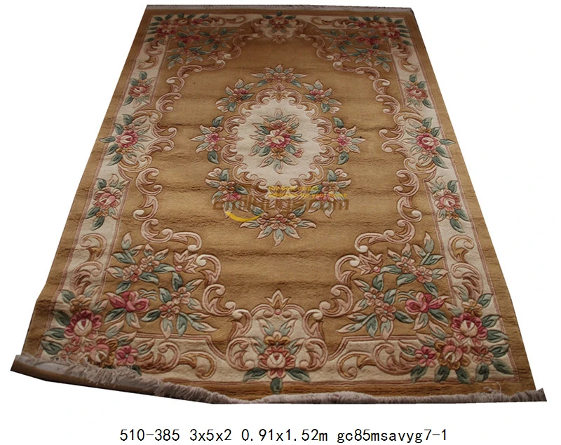 savonnerie flower rug for living room Big For Living Room Knitting For Home Decoration Square Colorful Natural savonnerie - Цвет: 510-385 3x5