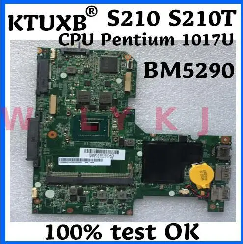 KTUXB BM5290 для Lenovo IdeaPad S210 S210T материнская плата ноутбука CPU Pentium 1017U SLJ8E DDR3 100% ТЕСТ ОК