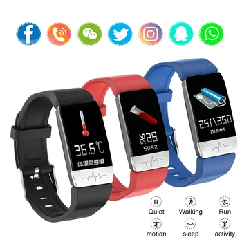 

2020 New Smart Watch Support thermometer Heart Rate Monitor Fitness Sport smart clock For Mi android Watch Men Women Smartwatch