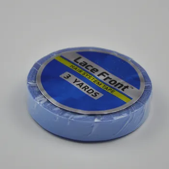 

0.8cm*3yards Blue Lace Front Double-sided Adhesive Water-proof Super Tape For Hair Extension/Lace Wig/Hairpiece/Toupee