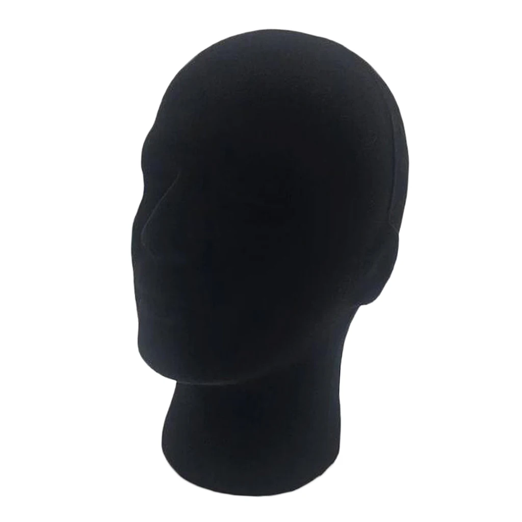 Styrofoam Hair Mannequin Head Hat Cap Necklace Display Stand Manikin Model Black