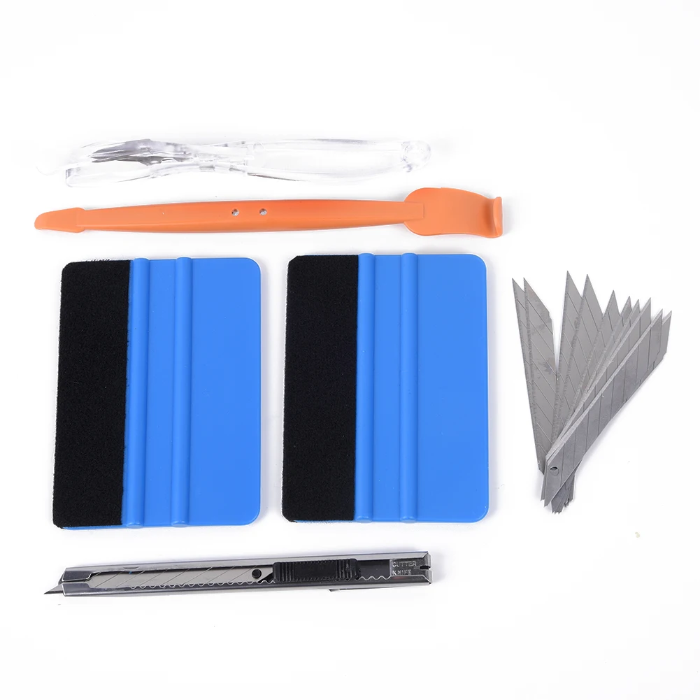 Rodo de Borracha Matiz Sentiu Bolha Equipamentos Fibra Carbono Vinil Embrulho Kit 17 Peças e acessórios RV