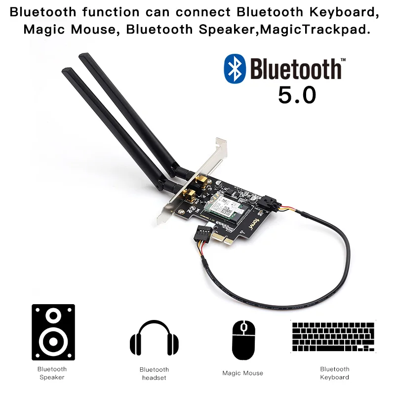 Fenvi WiFi карта беспроводной Bluetooth адаптер двухдиапазонный AC2030 PCIe беспроводной 9260ac 1730 Мбит/с MU-MIMO WiFi PCI-E 1X карта BT 5,0