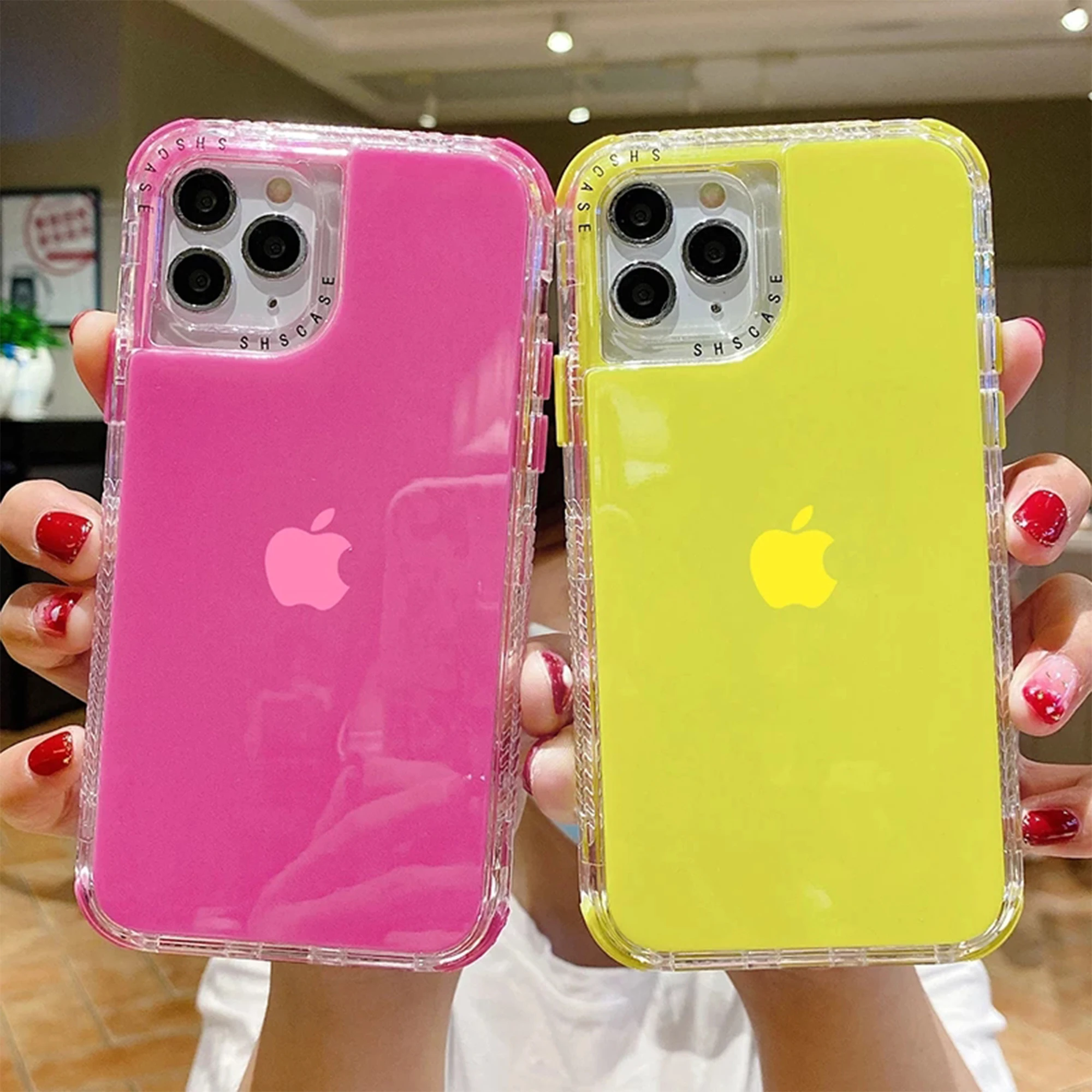 Противоударный чехол-бампер 3 в 1 для iPhone 11 12 Pro XS Max XR X Mini 7 8 Plus SE 2020 цветов