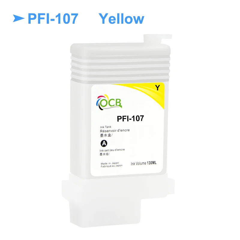 PFI 107 PFI107 многоразовый чернильный картридж без чипов для принтера Canon iPF670 iPF680 iPF685