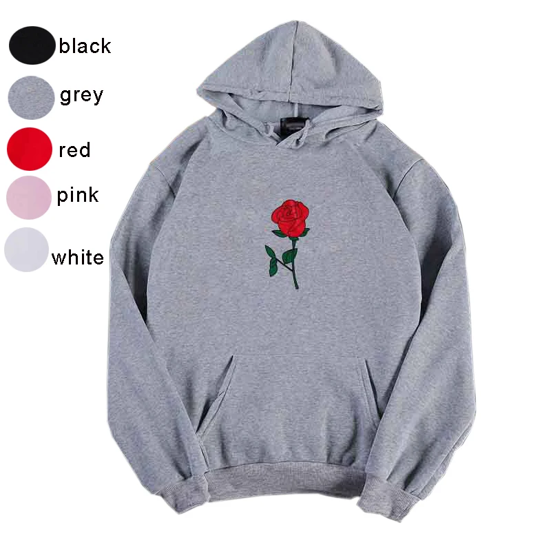 Толстовки и кофты толстовка женская толстовки Роза принт свитер Свободный