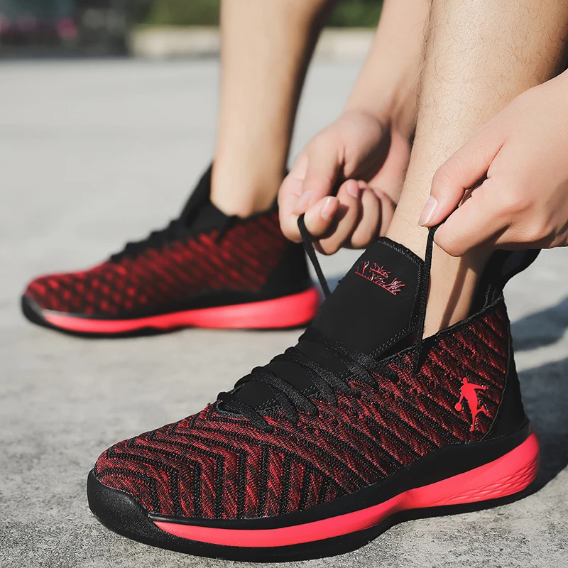 

Men Women Basketball Shoes Couple Basketball Sneakers Cushioning Basketball Boots Breathable Outdoor Sport Shoes