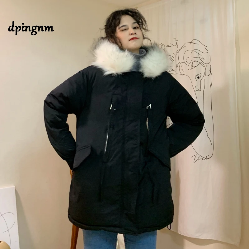 

2020 Winter Jacket Coat, Cotton With Winter Leather Coat, Style Thick Coat Women Ukraine Veste Femme Campera