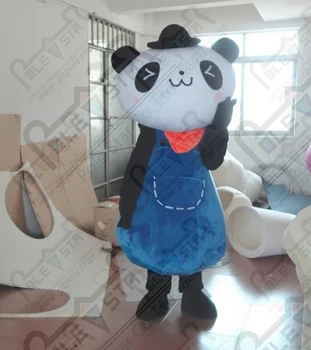

quality blue belly panda mascot costumes cartoon panda mascot design