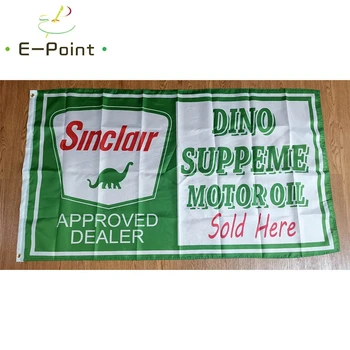 

USA Sinclair Gas & Oil Flag Motor Oil 60*90cm (2x3ft) 90*150cm (3x5ft) Size Christmas Decorations for Home and Garden