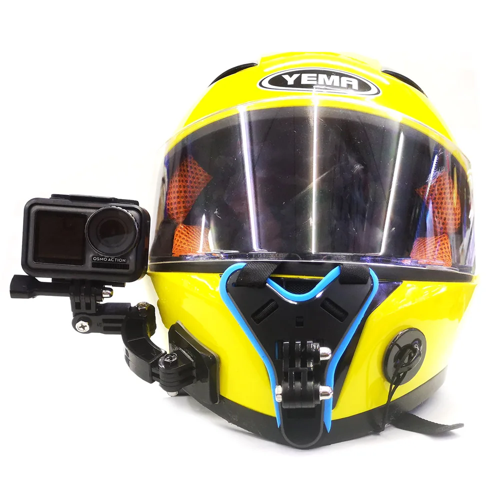 Новейший анти-встряхивание полный шлем подбородок держатель для GoPro Hero SJCAM мотоциклетный шлем стойка для YI eken камеры