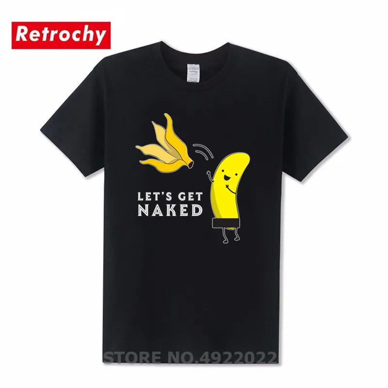 2019 мягкий хлопок юмор футболка мужская голая типа &quotбанан&quot с мультяшным
