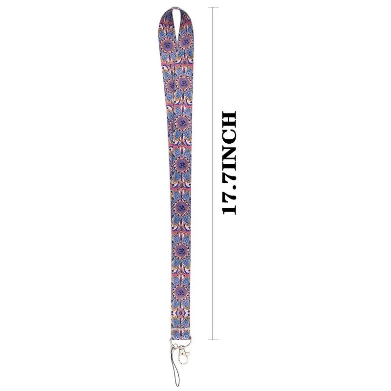 PC226 индийский брелок для йоги Lanyards держатель удостоверения личности ID карта Пропуск Тренажерный зал мобильный телефон USB бейдж держатель ключевой ремень