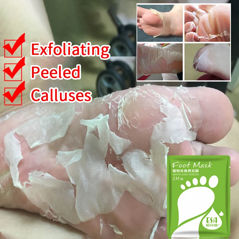 

1 Pair Of Exfoliating Exfoliating Foot Masks Feet Care For Baby's Soft Feet To Remove Calluses And Dead Skin Skin Care