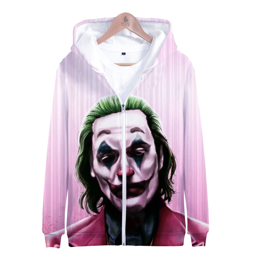 HAHA Joker/крутые новые толстовки высокого качества с 3D принтом толстовка на молнии новые модные повседневные толстовки унисекс/детские толстовки
