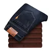 Pantalones gruesos elásticos de lana para hombre, Jeans cálidos de marca, informales, a la moda, de talla grande, para invierno, 2022 ► Foto 2/6