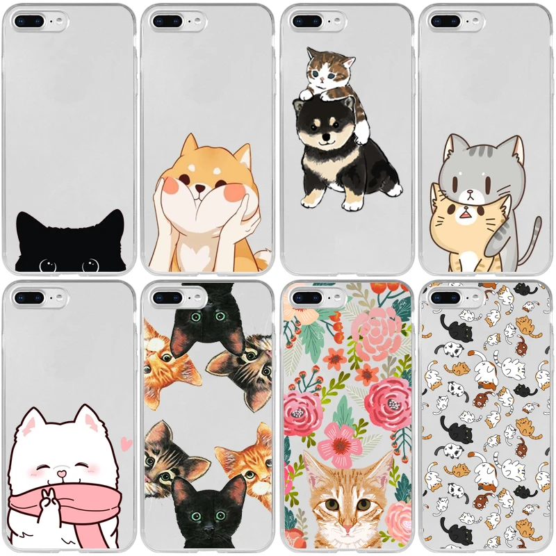 Чехол с котенком в цветке для iPhone 5 5S SE 2020 6 6S 7 8 Plus XR X XS 11 12 Mini Pro Max | Мобильные
