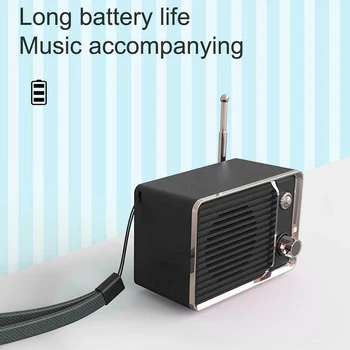 

Bluetooth Mini Retro Speaker 3D Wireless Super Bass Portable Loudspeaker NC99