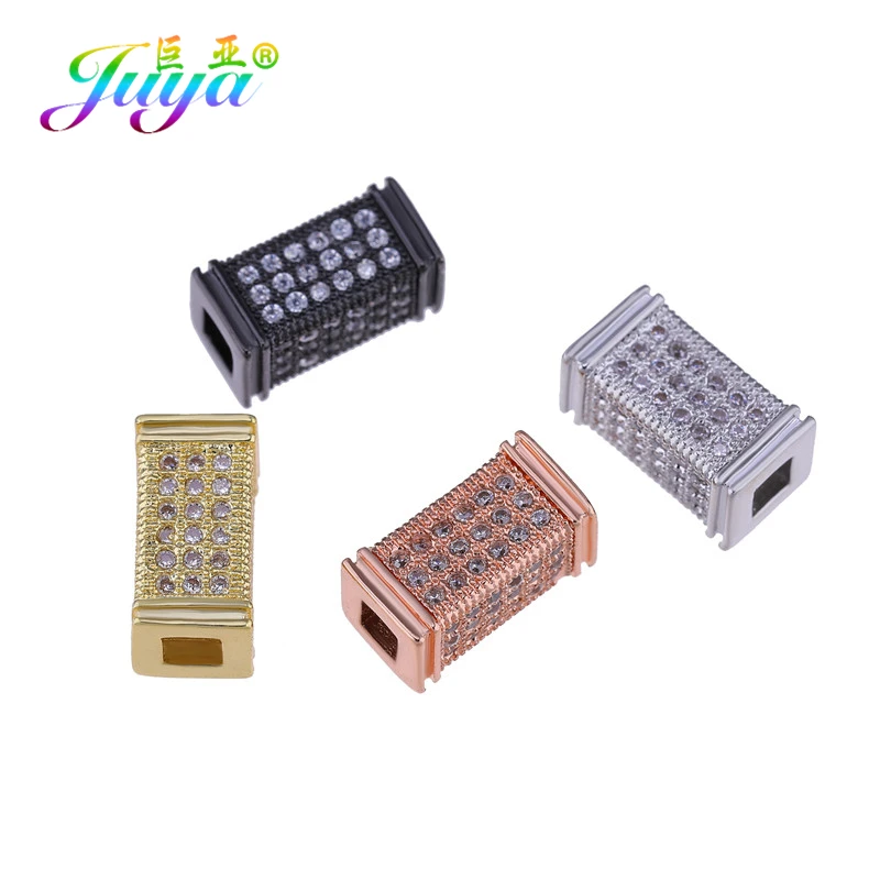 Juya DIY ювелирные изделия Шарм бусины поставки микро проложить Циркон