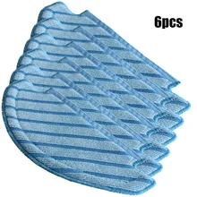 

6 Cleaning Cloths For Ecovacs Deebot N8, N8 Pro, N8 Pro Plus Sweeper Accessories Made Of High-quality Materials