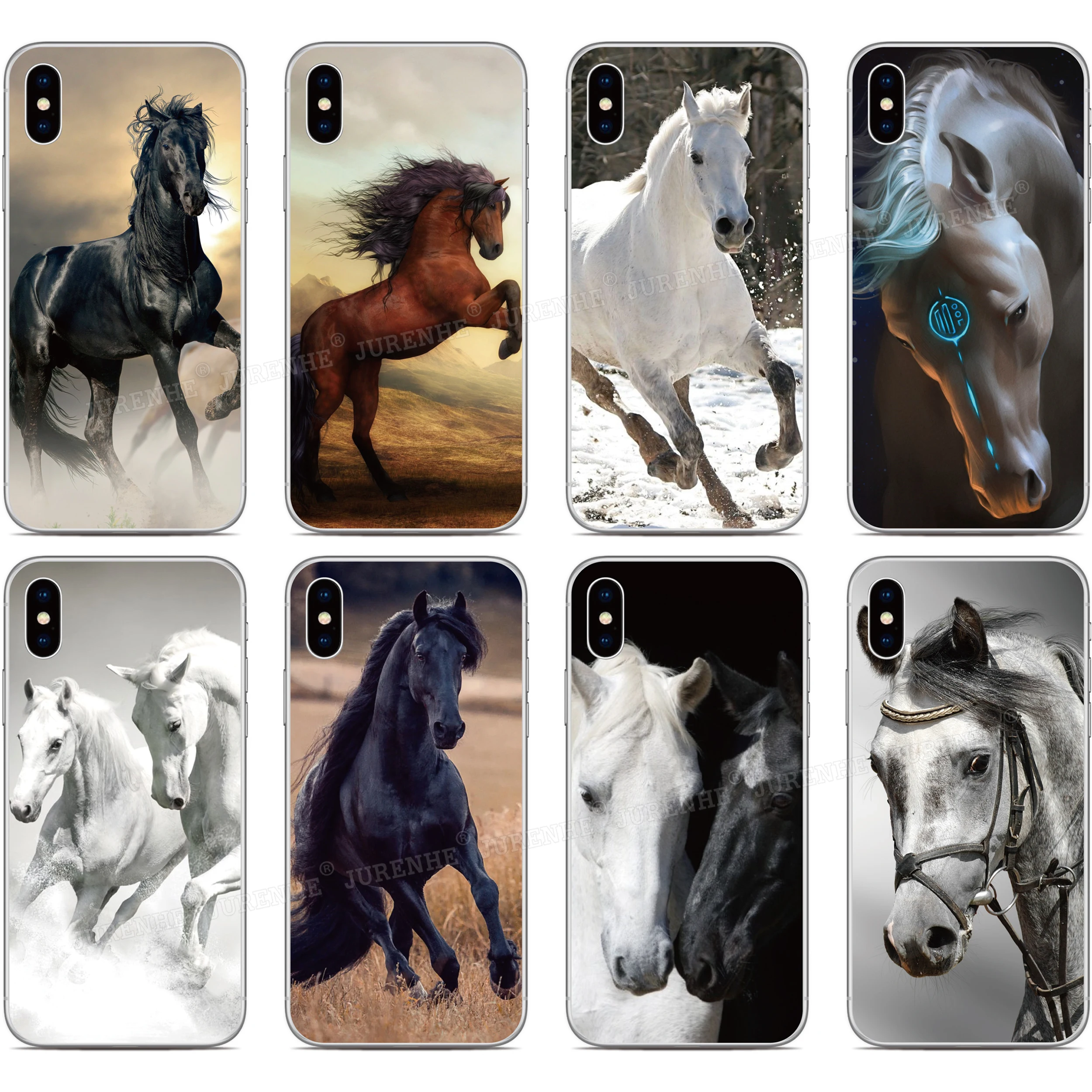 Черный белый цвет Horse чехол для телефона Cubot P40 P30 X19 R11 J3 Pro P20 Мощность Nova Note S J5 J7 R15 R19