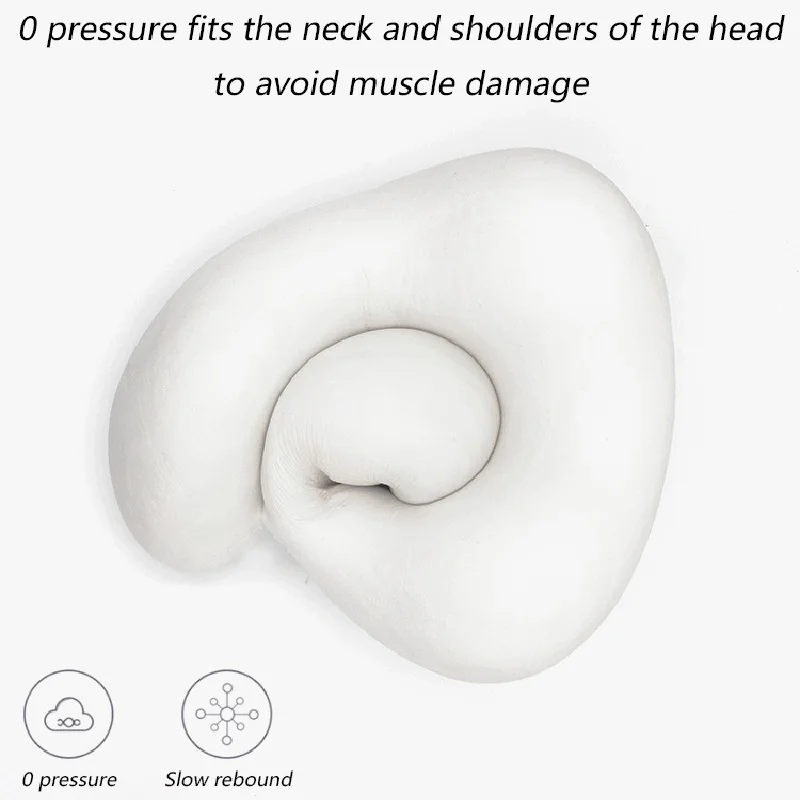 U-образная Магнитная ткань медленный отскок Memory Foam Core подушка для путешествий офис Nap подарок для женщин друг шейный платок подушка