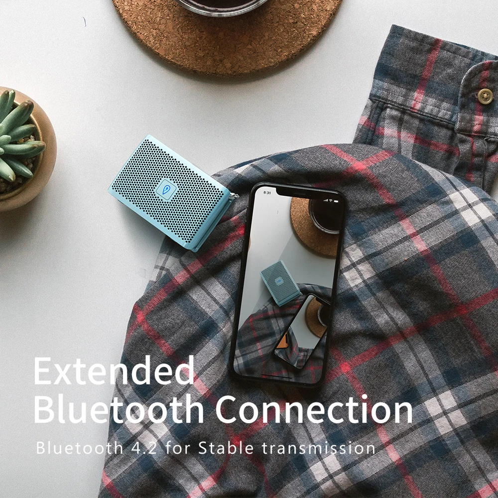 Портативная Bluetooth Колонка DOSS Genie IPX4 миниатюрная Беспроводная колонка стерео со