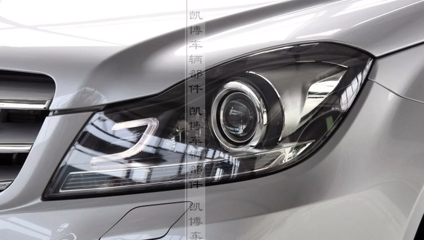 Крышка фары автомобиля для 11-13 Mercedes w204 C180 C200 C260 корпус фары автомобиля прозрачный корпус лампы стеклянная крышка