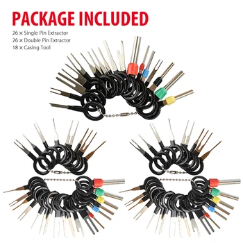 

New 82pcs Car Terminal Removal Tool Electronic Wire Plug Connector Extractor Puller Release Pin Extractor Car Plug Repair Tools