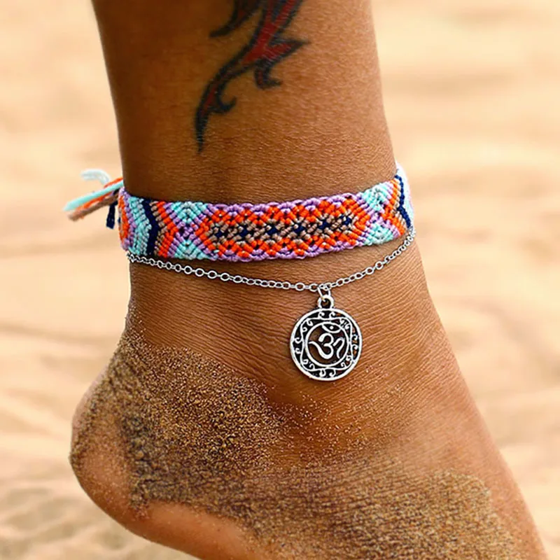 FAMSHIN Bohemian Wave Anklets For Women 2020 New Handmade Cotton Anklet Bracelets Fashion DIY Female Beach Foot Jewelry Gifts FAMSHIN Bohemian Wave Anklets For Women 2020 New Handmade Cotton Anklet Bracelets Fashion DIY Female Beach Foot Jewelry Gifts