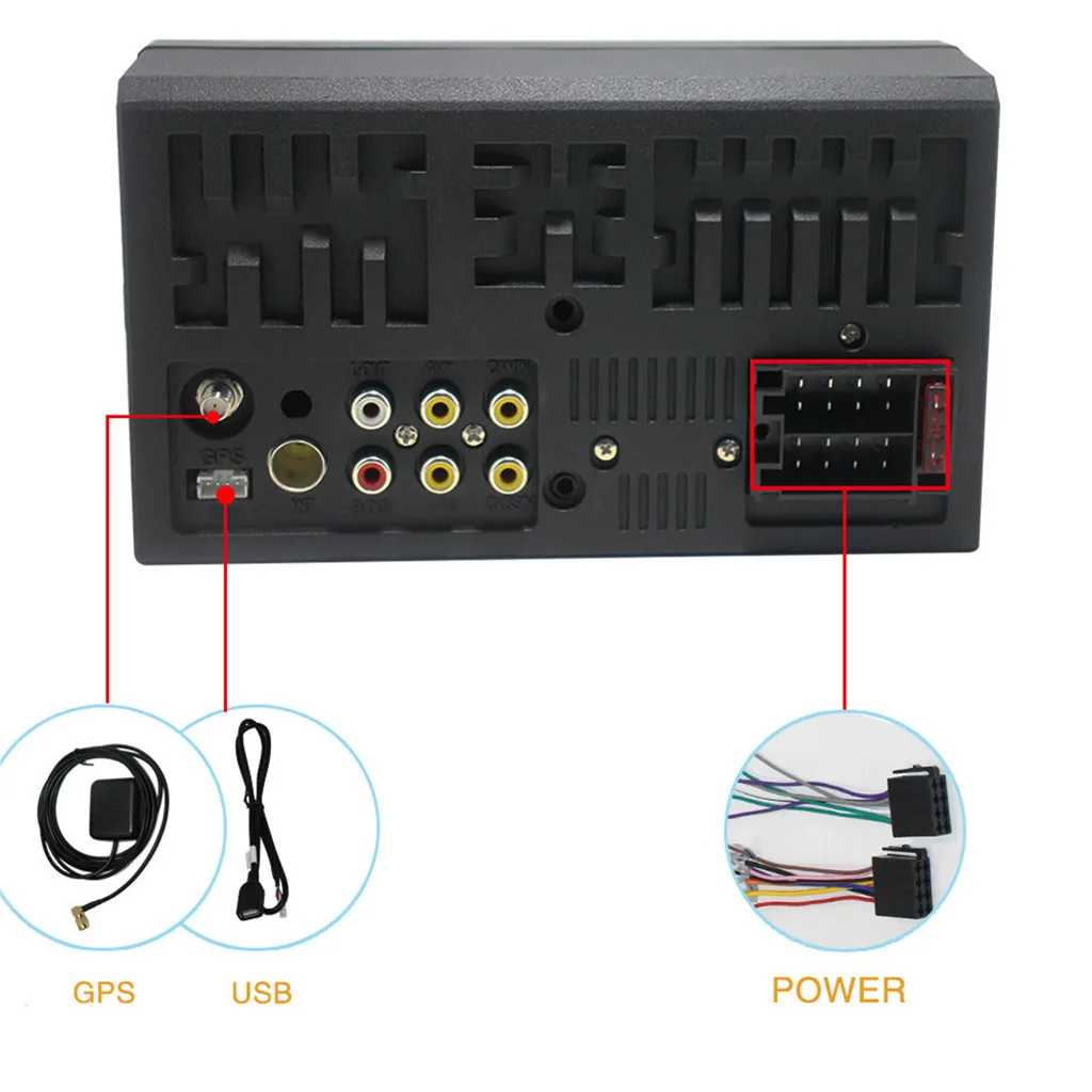 7Inch Android 8.1 Car MP5 GPS Multimedia Radio Player with Wifi Bluetooth FM
