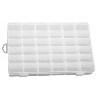 

15/24/36 Compartments Plastic Storage Box Case Clear Jewelry Bead Screw Holder Storage Medicine Box Case Organizer