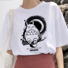 Cheap New totoro Spirited Away Studio Ghibli femme t shirt Japanese women ulzzang tshirt Anime Miyazaki Hayao female t-shirt harajuku Cheap New totoro Spirited Away Studio Ghibli femme t shirt Japanese women ulzzang tshirt Anime Miyazaki Hayao female t-shirt harajuku